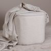 Venture Home Pouf Piff 44x44x41 cm Teddy Blanc