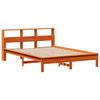 vidaXL Cadre de lit sans matelas cire marron 140x190cm bois pin massif