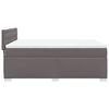 vidaXL Sommier &agrave; lattes de lit avec matelas Gris 140x200 cm Similicuir