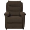 vidaXL Fauteuil inclinable Marron foncé Tissu