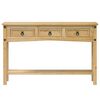 vidaXL Table console « Corona » 114 x 34,5 x 73 cm Bois de pin massif