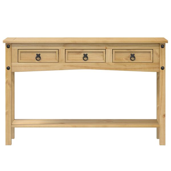 vidaXL Table console « Corona » 114 x 34,5 x 73 cm Bois de pin massif