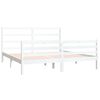 vidaXL Cadre de lit sans matelas blanc bois massif de pin 180x200 cm