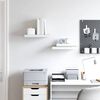 vidaXL &Eacute;tag&egrave;res flottantes 2 pcs ch&ecirc;ne et blanc 50x23x3,8 cm MDF