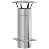 vidaXL Extension de Conduit Argent&eacute; 35 x 35 x 65 cm Acier inoxydable