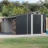 vidaXL Abri de jardin anthracite 277x365,5x179 cm acier galvanisé