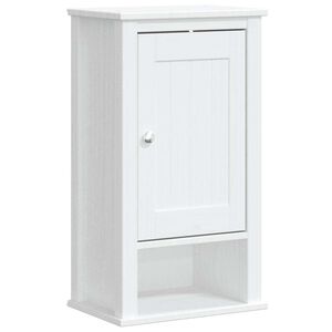 vidaXL Armoire murale de salle de bain BERG blanc bois de pin massif