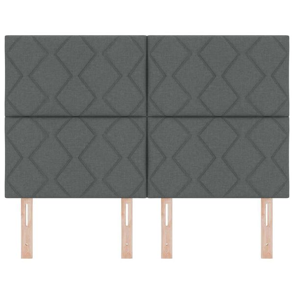 vidaXL T&ecirc;te de lit Gris fonc&eacute; 160 cm tissu