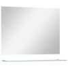 vidaXL Miroir mural avec &eacute;tag&egrave;re 80x60 cm Verre tremp&eacute;