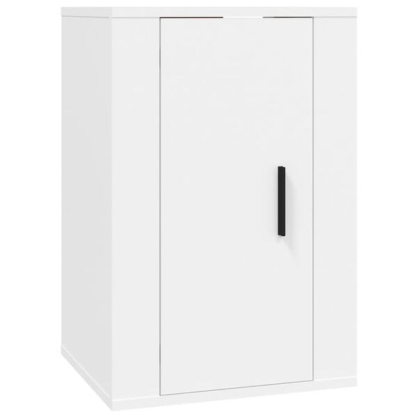 vidaXL Ensemble de meubles TV 2 pcs Blanc Bois d'ingénierie