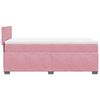 vidaXL Sommier à lattes de lit avec matelas Rose 90x190 cm Velours