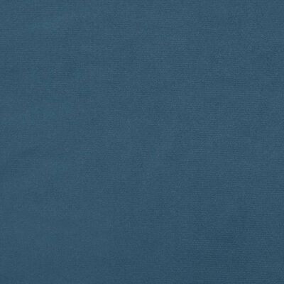 vidaXL Tête de lit avec oreilles Bleu foncé 183x23x118/128 cm Velours