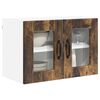 vidaXL Armoire de cuisine avec porte 2 pcs Ch&ecirc;ne fum&eacute; 60 x 31 x 40 cm