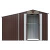 vidaXL Abri de jardin marron 277x93x179 cm acier galvanis&eacute;