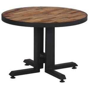 vidaXL Table basse ronde &Oslash;55x40 cm teck de r&eacute;cup&eacute;ration massif