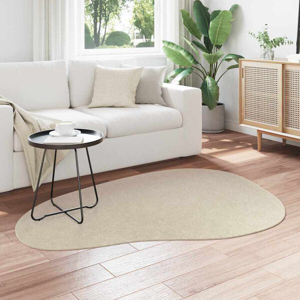 vidaXL Tapis de surface HUARTE Beige 120 x 170 cm Polyester