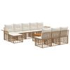 vidaXL Ensemble de canap&eacute;s d'ext&eacute;rieur 11 pc 10 place