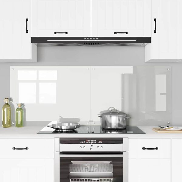 vidaXL Protection de cuisine 2 pcs Transparent 80 x 60 cm verre trempé