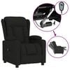 vidaXL Fauteuil inclinable &eacute;lectrique Noir Tissu