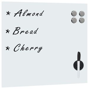 vidaXL Tableau noir magnétique mural Verre 40x40 cm