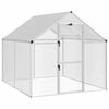 vidaXL Cage pour oiseaux Argent&eacute; 181,5 x 221 x 173,5 cm
