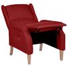 vidaXL Fauteuil inclinable Rouge bordeaux Tissu
