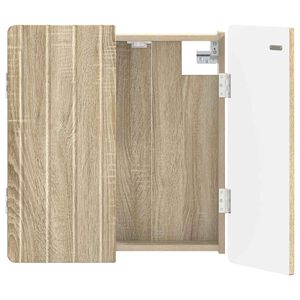 vidaXL Cabinet pour cible ZWOLLE Ch&ecirc;ne Sonoma 52,5 x 10,5 x 57,5 cm