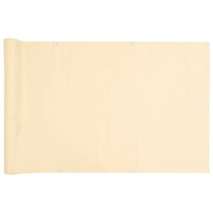 vidaXL &Eacute;cran d'intimit&eacute; de balcon cr&egrave;me 700x120 cm PVC