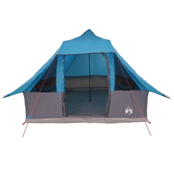 vidaXL Tente Tipi avec toit Bleu 358 x 296 x 258 cm taffetas