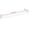 vidaXL Dessus de table 160x40x3,8cm bord vif bois massif manguier brut