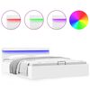 vidaXL Cadre de lit &agrave; rangement hydraulique sans matelas avec LED