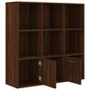 vidaXL Armoire à livres Chêne marron 98x30x98 cm
