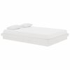 vidaXL Cadre de lit Blanc Bois massif 140x200 cm