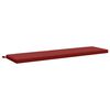 vidaXL Coussin de banc SOEST 100 % polyester Bordeaux 140 x 40 x 5 cm