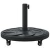 vidaXL Pied de parasol Noir &Oslash;38-48 mm PE, b&eacute;ton et fer