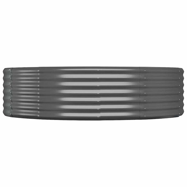 vidaXL Lit surélevé de jardin Acier galvanisé Anthracite