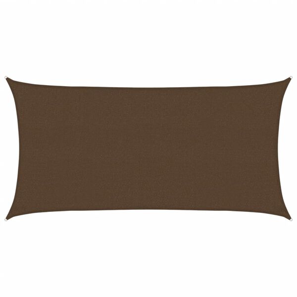 vidaXL Voile d'ombrage 160 g/m&sup2; Marron 2x3,5 m PEHD
