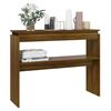 vidaXL Table console Chêne marron 102x30x80 cm Bois d'ingénierie