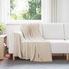 vidaXL Couvertures &agrave; jeter 6 pcs Beige 170 x 130 cm Toison