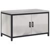 vidaXL Meuble de rangement de cuisine HATTEM Argent&eacute; 90 x 50 x 53 cm