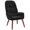 vidaXL Fauteuil relaxant velours noir