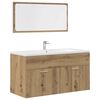 vidaXL Ensemble de meubles salle de bain 3 pcs bois d'ing&eacute;nierie