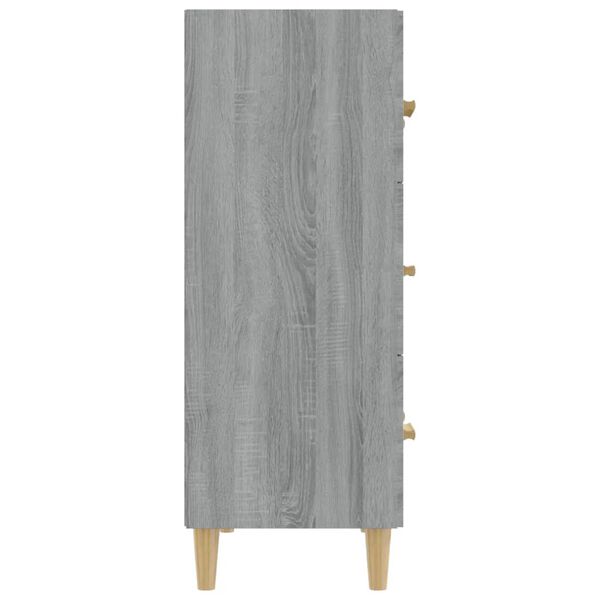 vidaXL Buffet Sonoma gris 70x34x90 cm Bois d'ingénierie