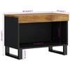 vidaXL Meuble TV 60x33x43,5 cm bois massif de manguier