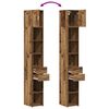 vidaXL Armoire de rangement 2 pcs Bois ancien 30 x 42,5 x 225 cm