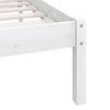 vidaXL Cadre de lit sans matelas blanc 90x190 cm bois massif