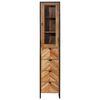 vidaXL Armoire de salle de bain 40x27x190 cm bois massif d'acacia