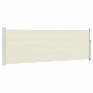 vidaXL Auvent lat&eacute;ral r&eacute;tractable de patio 100x300 cm Cr&egrave;me