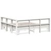 vidaXL Lit biblioth&egrave;que sans matelas blanc 200x200 cm bois pin massif