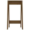 vidaXL Tabourets lot de 2 marron miel 40x40x75 cm bois massif de pin